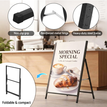 A1 Frame Sign Stand Single Sided Poster Display Board Outdoor Advertising 60x90cm 8