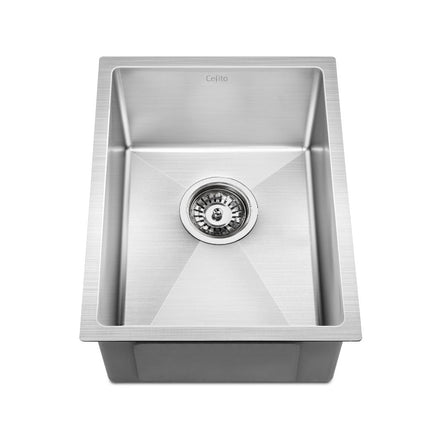 Cefito Kitchen Sink 44X34CM Stainless Steel Nano Basin Single Bowl Silver 3