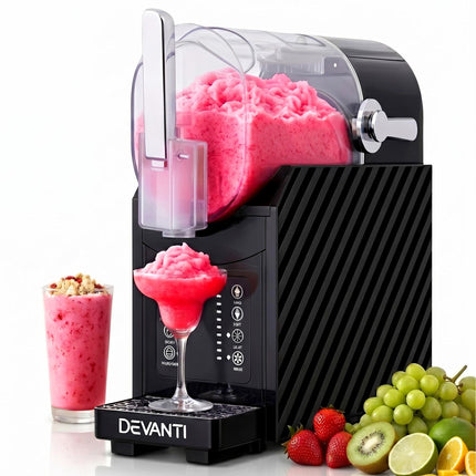 Devanti 1.8L Slushie Machine Maker Frozen Smoothies Milkshakes Black 8
