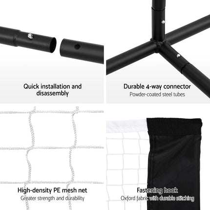 Everfit 3.6M Badminton Tennis Net Portable Volleyball Kit Adjustable Height 6