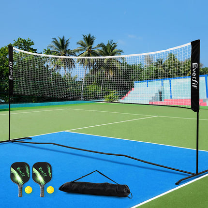 Everfit 3.6M Badminton Tennis Net Portable Volleyball Kit Adjustable Height 7