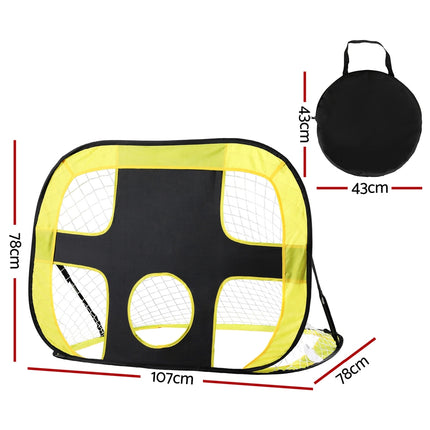 Everfit Portable Football Net Soccer Goal Rebound Target Hitter Training 2