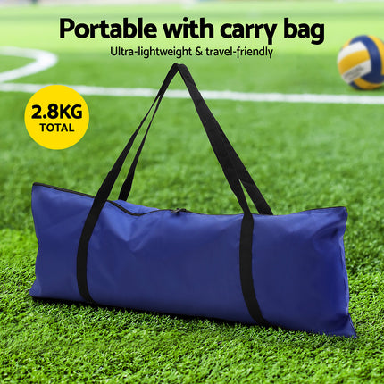 Everfit 6M Portable Volleyball Net Set Adjustable Height Multi-Sport Net with Ball and Bag 6