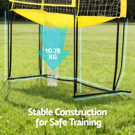 Everfit 8ft Volleyball Net Free-standing Adjustable Height Portable with Ball and Bag 6