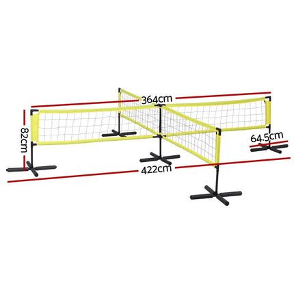 Everfit Water Volleyball Net Set Portable Swimming Pool Nets Game 4 Anchor Bags 2