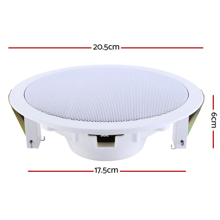Giantz 6 Inch Ceiling Speakers In Wall Speaker Home Audio Stereos Tweeter 4pcs 2