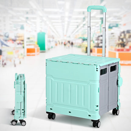 Emajin Shopping Trolley Cart 75L Foldable Green 7