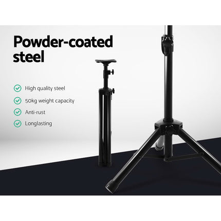Alpha Speaker Stand 65-120cm Adjustable Height Surround Sound Studio Home 2pcs 5