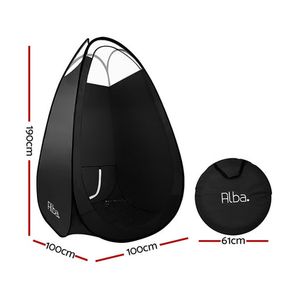 Portable Pop Up Tanning Tent - Black 4