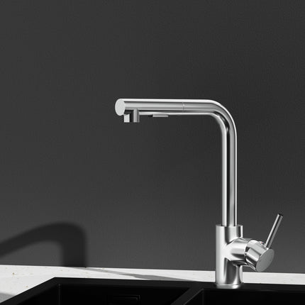 Cefito Kitchen Mixer Tap Pull Out Rectangle 2 Mode Sink Basin Faucet Swivel WELS Chrome