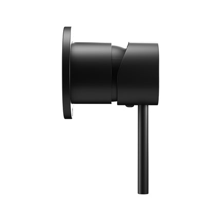 Cefito Basin Mixer Wall Tap Round Brass Faucet Shower Bathtub Black 4