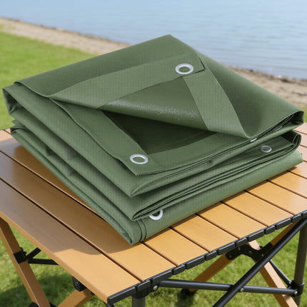 Instahut 2x3m Tarp Tarpaulin 600GSM Camping Canvas Heavy Duty Water Resistant 9