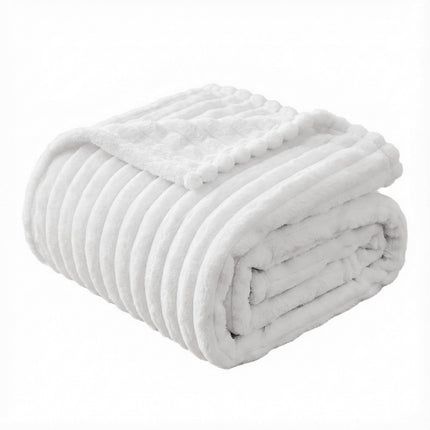 Giselle 127x152cm Throw Blanket Fleece Soft Lightweight Cozy Sofa Couch Bed Throw 4