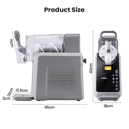 NORDA 2L Slushie Machine Frozen Drink Maker Slushy Ice Cream Maker No Ice Compressor Touchscreen for Home BBQ Party 2