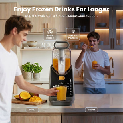 NORDA 2L Slushie Machine Frozen Drink Maker Slushy Ice Cream Maker No Ice Compressor Touchscreen for Home BBQ Party 5