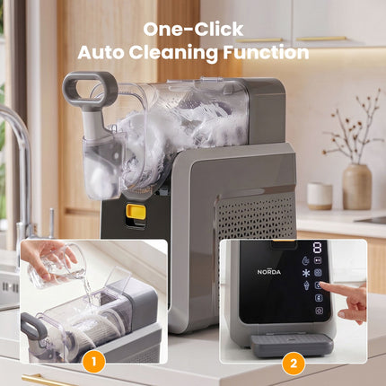 NORDA 2L Slushie Machine Frozen Drink Maker Slushy Ice Cream Maker No Ice Compressor Touchscreen for Home BBQ Party 8