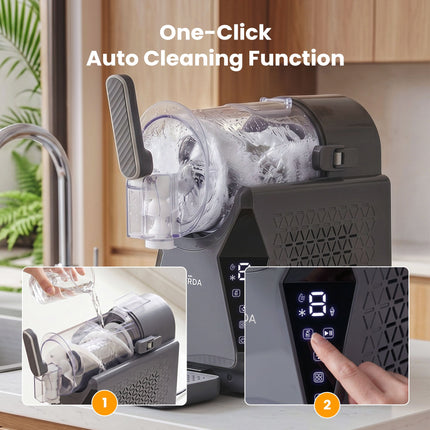 NORDA 1.3L Slushie Machine Frozen Drink Maker Slushy Ice Cream Maker No Ice Compressor Touchscreen for Home BBQ Party 8
