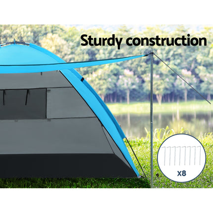 Weisshorn Camping Tent Beach Portable Hiking Sun Shade Shelter Fishing 4 Person 7