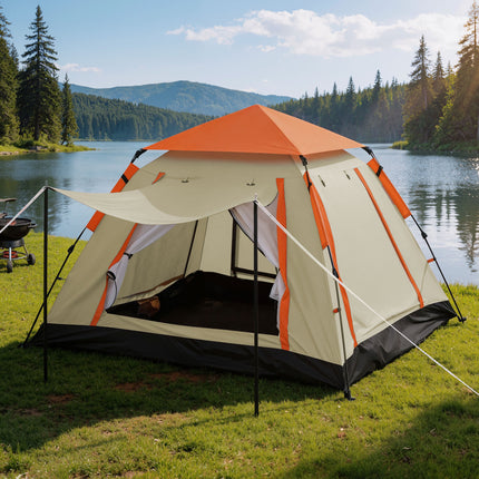 Weisshorn Pop Up Camping Tent 3-4 Person Automatic Tent Instant Setup Waterproof 9