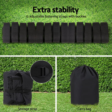 Seamanship Boat Cover 19-21ft Trailerable Jumbo Marine Grade Heavy Duty Black 6