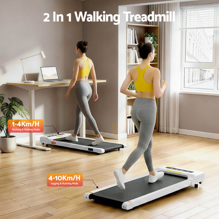 Everfit Treadmill Electric Walking Pad Under Desk Home Gym Fitness 360mm White 3