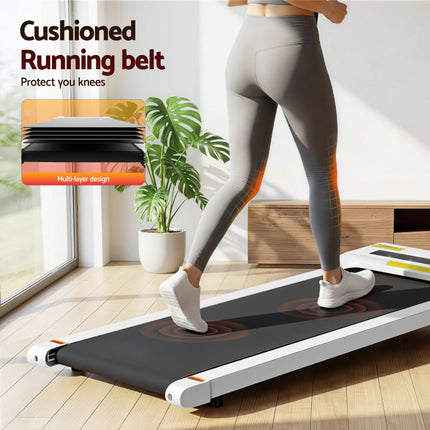 Everfit Treadmill Electric Walking Pad Under Desk Home Gym Fitness 360mm White 7