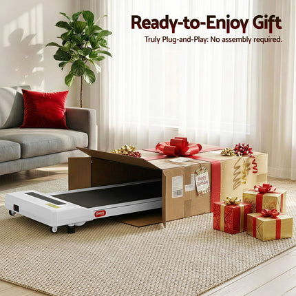 Everfit Treadmill Electric Walking Pad Under Desk Home Gym Fitness 360mm White 9