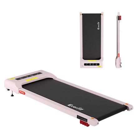 Everfit Treadmill Electric Walking Pad Incline Under Desk Home Gym 380mm Pink 3