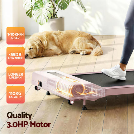 Everfit Treadmill Electric Walking Pad Incline Under Desk Home Gym 380mm Pink 8