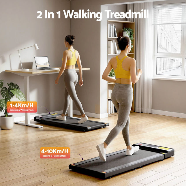 Everfit Treadmill Electric Walking Pad Under Desk Home Gym Fitness Foldable Belt 2