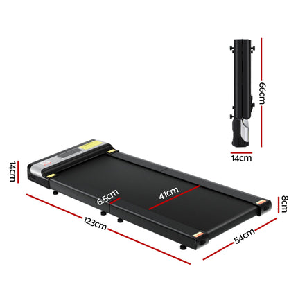 Everfit Treadmill Electric Walking Pad Under Desk Home Gym Fitness Foldable Belt 9