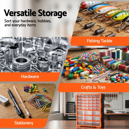 Giantz 39-Drawer Tool Storage Cabinet Anti-Drop Hardware Organizer 8
