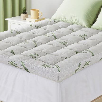 Giselle Bedding 1500GSM Pillowtop Mattress Topper Bamboo Mattress Pad for Back Pain Relief Washable 11cm Thick Bed Cover with 45cm Deep Pocket Double 7