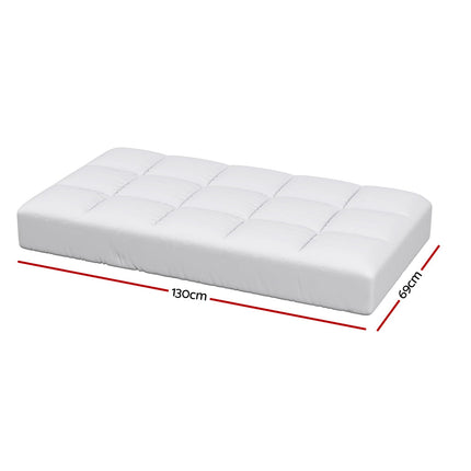 Giselle Bedding Baby Cot Pillowtop Mattress Topper 750GSM Bamboo Cooling Pad for Temperature Regulation, Machine Washable Bed Protector 2