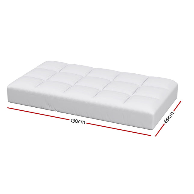 Giselle Bedding Baby Cot Pillowtop Mattress Topper 750GSM Bamboo Cooling Pad for Temperature Regulation, Machine Washable Bed Protector 2