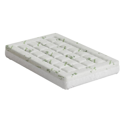 Giselle Bedding Pillowtop Mattress Topper 7.5cm Thick Bamboo Pad for Back Pain Relief Washable Skin-friendly Bed Protector with 45cm Deep Pocket King Single 7