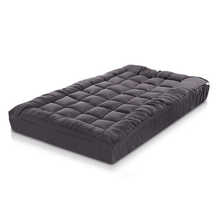Giselle Bedding Bamboo Charcoal Filling Pillowtop Topper 1000GSM 5cm Thick Pillowtop Pad for Back Pain Relief Washable with 45cm Deep Pocket Single 8