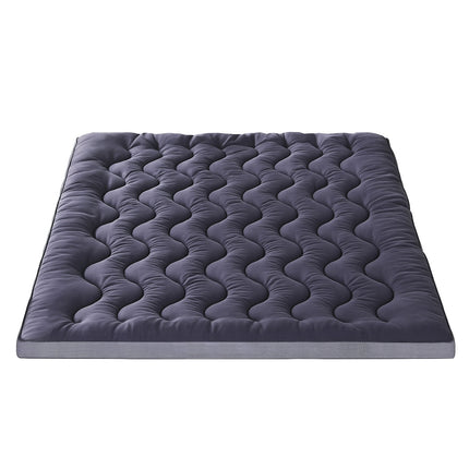 Giselle Bedding 5cm Pillowtop Topper Bamboo Polyester Blend Fibre Pad for Back Pain Relief Washable Overfilled Bed Protector 500GSM King 3