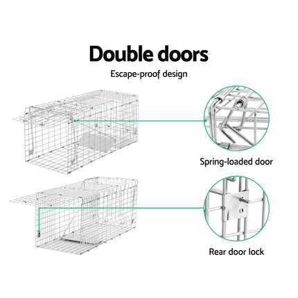 Gardeon 2x Animal Trap Cage Possum 66x23cm 5