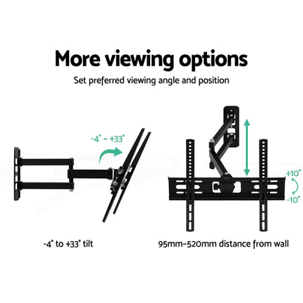 Artiss TV Wall Mount Bracket for 23"-55" LED LCD TVs Full Motion Strong Arms 3
