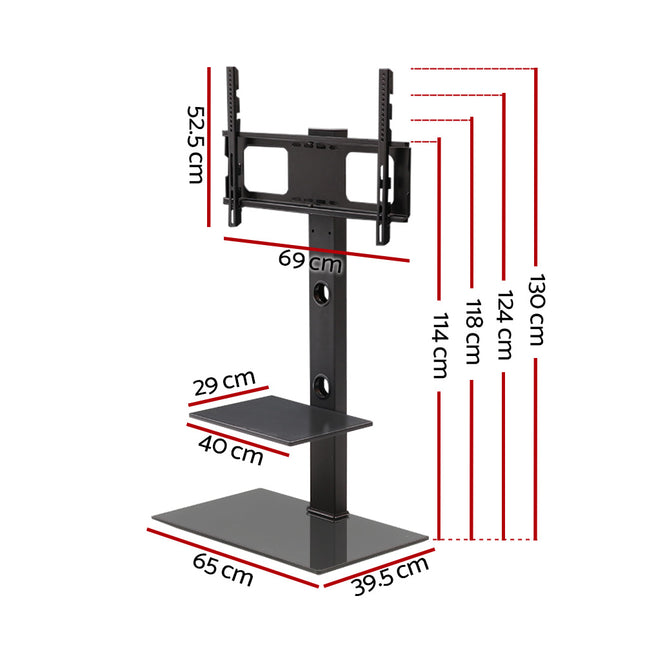Artiss TV Stand Mount Bracket for 32"-70" LED LCD 2 Tiers Storage Floor Shelf 2