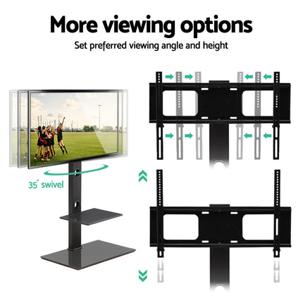 Artiss TV Stand Mount Bracket for 32"-70" LED LCD 2 Tiers Storage Floor Shelf 6