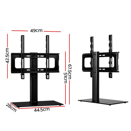 Artiss TV Stand Mount Bracket for 32"-55" LED LCD Swivel Tabletop Desktop Plasma 2