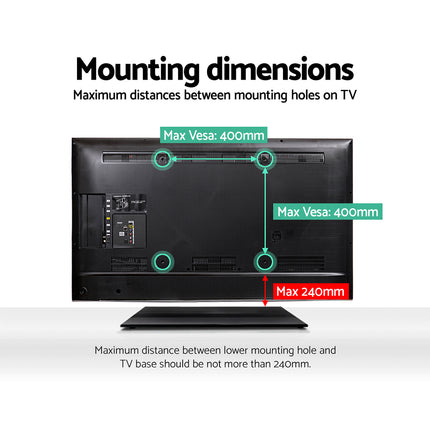 Artiss TV Stand Mount Bracket for 32"-55" LED LCD Swivel Tabletop Desktop Plasma 5