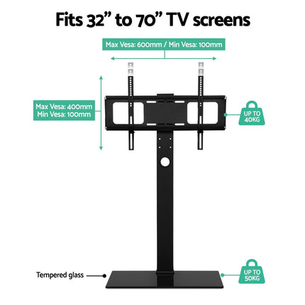 Artiss TV Stand Mount Bracket for 32"-70" LED LCD Glass Storage Floor Shelf 3