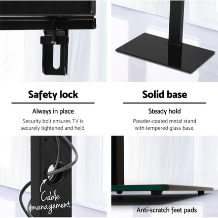 Artiss TV Stand Mount Bracket for 32"-70" LED LCD Glass Storage Floor Shelf 6