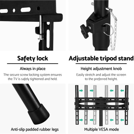 Artiss TV Stand Mount Bracket for 32"-70" LED LCD Tripod Floor Shelf Universal 5