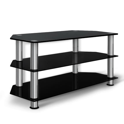 Artiss TV Stand 3 Tiers Storage Shelf Rack Tempered Glass Entertainment Unit 3