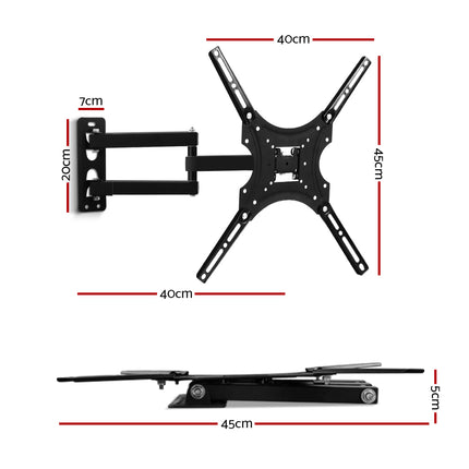 Artiss TV Wall Mount Bracket for 24"-50" LED LCD TVs Full Motion Strong Arms 2