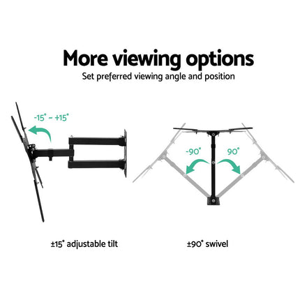 Artiss TV Wall Mount Bracket for 24"-50" LED LCD TVs Full Motion Strong Arms 4